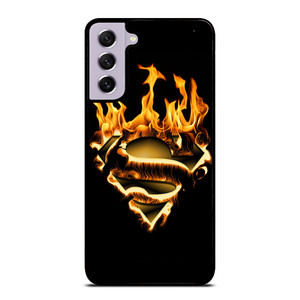 FIRE SUPERMAN LOGO Samsung Galaxy S21 FE Case FIRE SUPERMAN LOGO Samsung Galaxy S21 FE Case