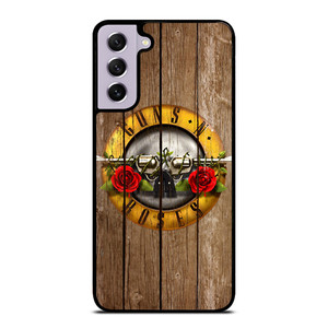 GUN AND ROSES LOGO WOODEN Samsung Galaxy S21 FE Case