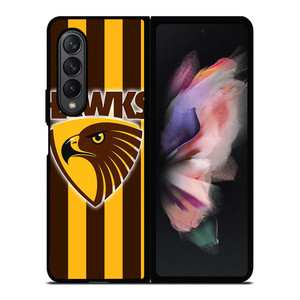 HAWTHORN HAWKS LOGO AFL Samsung Z Fold 3 Case HAWTHORN HAWKS LOGO AFL Samsung Z Fold 3 Case