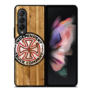INDEPENDENT TRUCK LOGO WOODEN 2 Samsung Z Fold 3 Case INDEPENDENT TRUCK LOGO WOODEN 2 Samsung Z Fold 3 Case