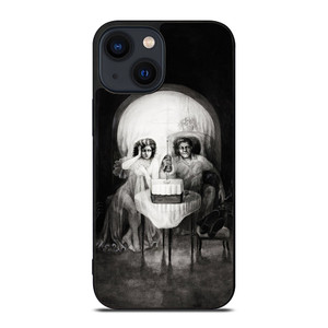 DATE SKULLS ILLUSION BLACK iPhone 14 Plus Case DATE SKULLS ILLUSION BLACK iPhone 14 Plus Case