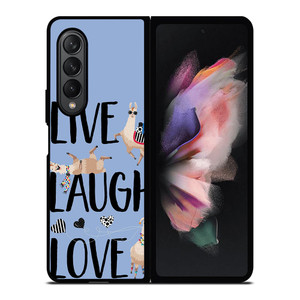 LLAMA LLIVE LLAUGH LLOVE Samsung Z Fold 3 Case LLAMA LLIVE LLAUGH LLOVE Samsung Z Fold 3 Case
