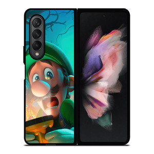 LUIGI THE SUPER MARIO BROS SCARY Samsung Z Fold 3 Case LUIGI THE SUPER MARIO BROS SCARY Samsung Z Fold 3 Case
