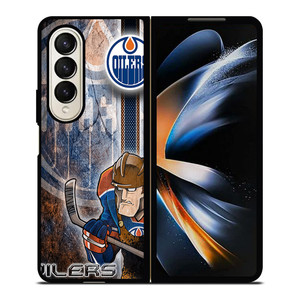 EDMONTON OILERS LOGO 2 Samsung Z Fold 4 Case EDMONTON OILERS LOGO 2 Samsung Z Fold 4 Case