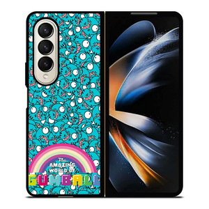GUMBALL AMAZING WOLRD PATTERN Samsung Z Fold 4 Case GUMBALL AMAZING WOLRD PATTERN Samsung Z Fold 4 Case