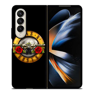 GUN AND ROSES LOGO Samsung Z Fold 4 Case GUN AND ROSES LOGO Samsung Z Fold 4 Case