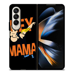 JOHNNY BRAVO HEY MAMA Samsung Z Fold 4 Case JOHNNY BRAVO HEY MAMA Samsung Z Fold 4 Case