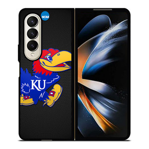 KANSAS JAYHAWKS ICON Samsung Z Fold 4 Case KANSAS JAYHAWKS ICON Samsung Z Fold 4 Case