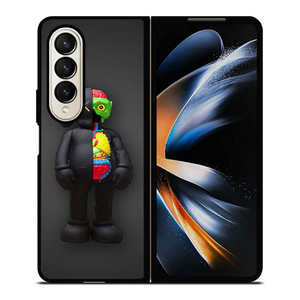 KAWS BLACK Samsung Z Fold 4 Case KAWS BLACK Samsung Z Fold 4 Case