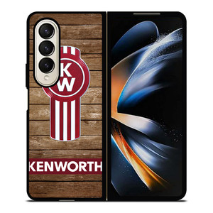 KENWORTH TRUCK LOGO WOODEN 4 Samsung Z Fold 4 Case KENWORTH TRUCK LOGO WOODEN 4 Samsung Z Fold 4 Case