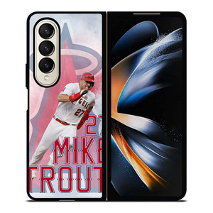 LA ANGELS OF ANAHEIM MIKE TROUT Samsung Z Fold 4 Case LA ANGELS OF ANAHEIM MIKE TROUT Samsung Z Fold 4 Case