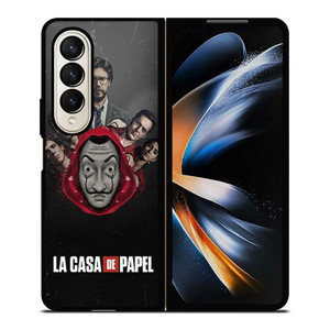 LA CASA DE PAPEL MONEY HEIST ART Samsung Z Fold 4 Case LA CASA DE PAPEL MONEY HEIST ART Samsung Z Fold 4 Case