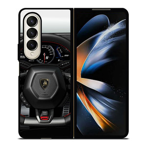 LAMBORGHINI STEERING WHEEL Samsung Z Fold 4 Case LAMBORGHINI STEERING WHEEL Samsung Z Fold 4 Case