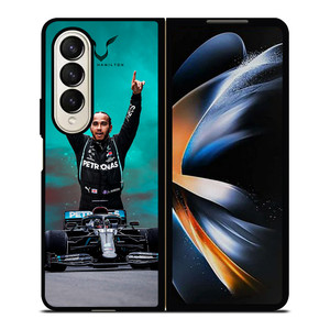 LEWIS HAMILTON FORMULA ONE Samsung Z Fold 4 Case LEWIS HAMILTON FORMULA ONE Samsung Z Fold 4 Case