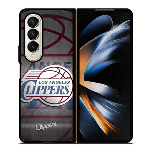 LOS ANGELES CLIPPERS LOGO 3 Samsung Z Fold 4 Case LOS ANGELES CLIPPERS LOGO 3 Samsung Z Fold 4 Case