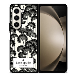 JAPANESE BLACK FLORAL KADE SPADE Samsung Z Fold 5 Case