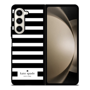KATE SPADE BLACK WHITE Samsung Z Fold 5 Case
