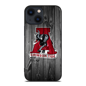 ALABAMA CRIMSON TIDE WOODEN iPhone 14 Plus Case