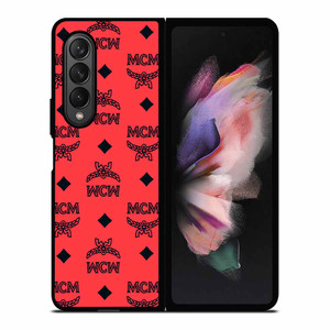 MCM WORLDWIDE PATTERN 2 Samsung Z Fold 3 Case MCM WORLDWIDE PATTERN 2 Samsung Z Fold 3 Case