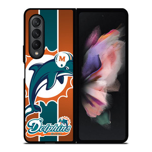MIAMI DOLPHINS 3 Samsung Z Fold 3 Case MIAMI DOLPHINS 3 Samsung Z Fold 3 Case
