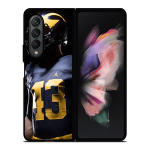 MICHIGAN WOLVERINES FOOTBALL 2 Samsung Z Fold 3 Case MICHIGAN WOLVERINES FOOTBALL 2 Samsung Z Fold 3 Case