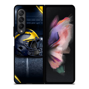 MICHIGAN WOLVERINES FOOTBALL Samsung Z Fold 3 Case MICHIGAN WOLVERINES FOOTBALL Samsung Z Fold 3 Case