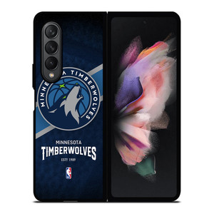 MINNESOTA TIMBERWOLVES LOGO 3 Samsung Z Fold 3 Case MINNESOTA TIMBERWOLVES LOGO 3 Samsung Z Fold 3 Case