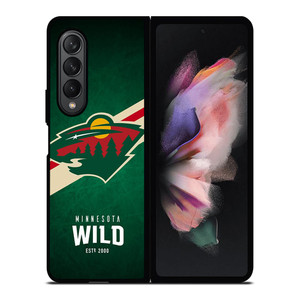 MINNESOTA WILD LOGO Samsung Z Fold 3 Case MINNESOTA WILD LOGO Samsung Z Fold 3 Case