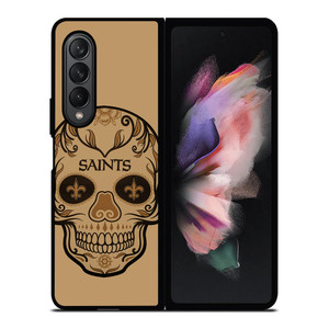 NEW ORLEANS SAINTS SKULL Samsung Z Fold 3 Case NEW ORLEANS SAINTS SKULL Samsung Z Fold 3 Case