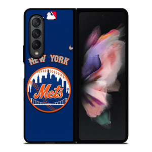 NEW YORK METS LOGO Samsung Z Fold 3 Case NEW YORK METS LOGO Samsung Z Fold 3 Case