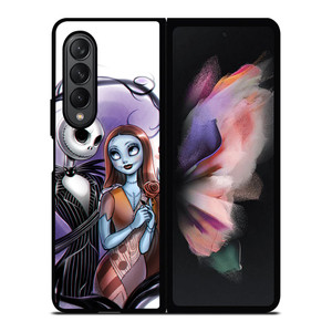 NIGHTMARE BEFORE CHRISTMAS JACK AND SALLY Samsung Z Fold 3 Case NIGHTMARE BEFORE CHRISTMAS JACK AND SALLY Samsung Z Fold 3 Case