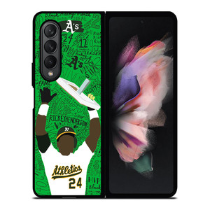 OAKLAND ATHLETICS RICKEY HENDERSON Samsung Z Fold 3 Case OAKLAND ATHLETICS RICKEY HENDERSON Samsung Z Fold 3 Case