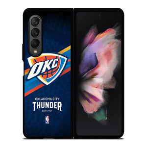 OKLAHOMA CITY THUNDER LOGO 2 Samsung Z Fold 3 Case