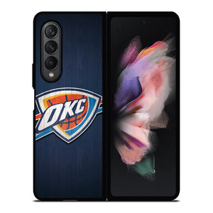 OKLAHOMA CITY THUNDER LOGO Samsung Z Fold 3 Case OKLAHOMA CITY THUNDER LOGO Samsung Z Fold 3 Case