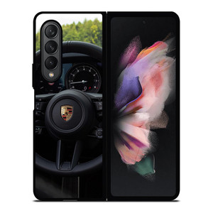 PORSCHE STEERING WHEEL 3 Samsung Z Fold 3 Case