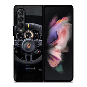PORSCHE STEERING WHEEL Samsung Z Fold 3 Case PORSCHE STEERING WHEEL Samsung Z Fold 3 Case