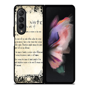 RULES OF THE DEATH NOTE 2 Samsung Z Fold 3 Case RULES OF THE DEATH NOTE 2 Samsung Z Fold 3 Case