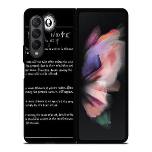 RULES OF THE DEATH NOTE Samsung Z Fold 3 Case RULES OF THE DEATH NOTE Samsung Z Fold 3 Case