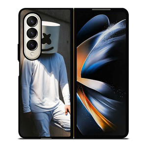 MARSHMELLO ALONE Samsung Z Fold 4 Case MARSHMELLO ALONE Samsung Z Fold 4 Case