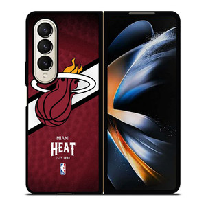 MIAMI HEAT NBA Samsung Z Fold 4 Case MIAMI HEAT NBA Samsung Z Fold 4 Case