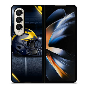MICHIGAN WOLVERINES FOOTBALL Samsung Z Fold 4 Case MICHIGAN WOLVERINES FOOTBALL Samsung Z Fold 4 Case