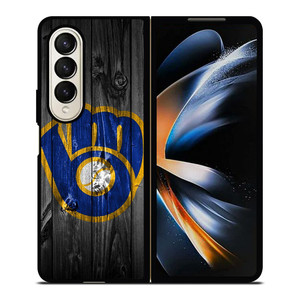MILWAUKEE BREWERS LOGO 2 Samsung Z Fold 4 Case MILWAUKEE BREWERS LOGO 2 Samsung Z Fold 4 Case