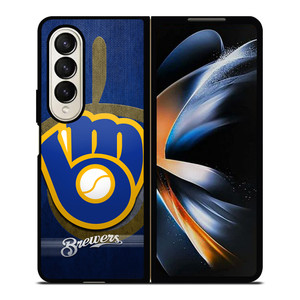 MILWAUKEE BREWERS LOGO Samsung Z Fold 4 Case MILWAUKEE BREWERS LOGO Samsung Z Fold 4 Case