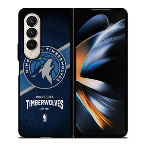 MINNESOTA TIMBERWOLVES LOGO 3 Samsung Z Fold 4 Case