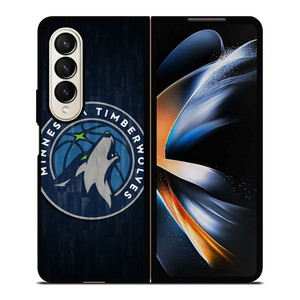 MINNESOTA TIMBERWOLVES LOGO Samsung Z Fold 4 Case MINNESOTA TIMBERWOLVES LOGO Samsung Z Fold 4 Case
