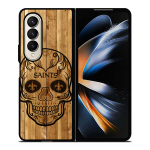 NEW ORLEANS SAINTS SKULL 3 Samsung Z Fold 4 Case NEW ORLEANS SAINTS SKULL 3 Samsung Z Fold 4 Case