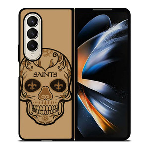 NEW ORLEANS SAINTS SKULL Samsung Z Fold 4 Case NEW ORLEANS SAINTS SKULL Samsung Z Fold 4 Case