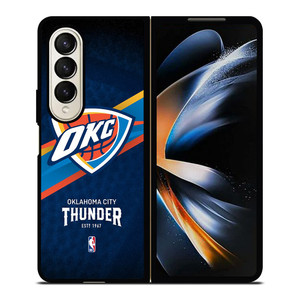 OKLAHOMA CITY THUNDER LOGO 2 Samsung Z Fold 4 Case OKLAHOMA CITY THUNDER LOGO 2 Samsung Z Fold 4 Case