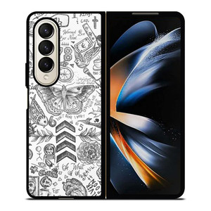 ONE DIRECTION TATTOOS Samsung Z Fold 4 Case ONE DIRECTION TATTOOS Samsung Z Fold 4 Case