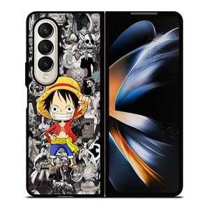 ONE PIECE CUTE LUFFY Samsung Z Fold 4 Case ONE PIECE CUTE LUFFY Samsung Z Fold 4 Case
